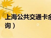 上海公共交通卡余额查询（公共交通卡余额查询）