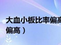 大血小板比率偏高是怎么回事（大血小板比率偏高）