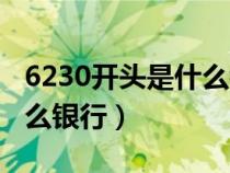 6230开头是什么银行卡最好(6230开头是什么银行) 6230开头是什么银行卡最好(6230开头是什么银行)
