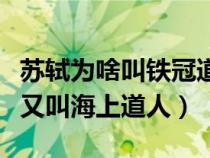 苏轼为啥叫铁冠道人(苏轼为什么叫铁冠道人又叫海上道人) 苏轼为啥叫铁冠道人(苏轼为什么叫铁冠道人又叫海上道人)