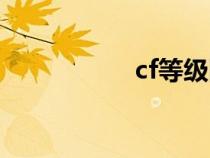 cf等级图标（cf等级）