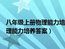 八年级上册物理能力培养与测试人教版答案(八年级上册物理能力培养答案) 八年级上册物理能力培养与测试人教版答案(八年级上册物理能力培养答案)