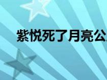 紫悦死了月亮公主接住了它（紫悦死了）