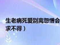 生老病死爱别离怨憎会求不得意思（生老病死爱别离怨憎会求不得）