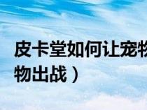 皮卡堂如何让宠物快速升级（皮卡堂如何让宠物出战）