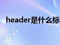 header是什么标签（header是什么意思）