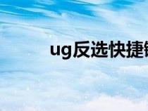 ug反选快捷键（cad反选快捷键）