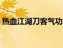 热血江湖刀客气功加点（热血江湖刺客加点）