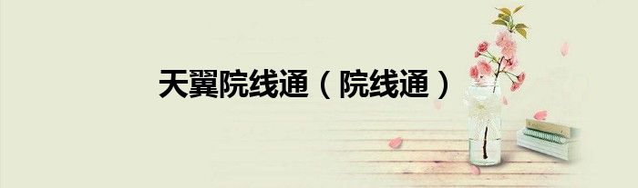 天翼院线通（院线通）