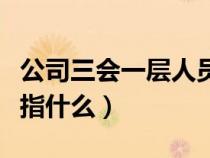 公司三会一层人员名单（公司内部的三会一层指什么）