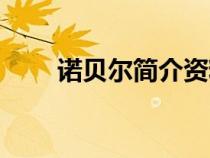 诺贝尔简介资料（诺贝尔简介资料）