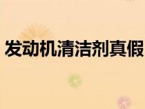 发动机清洁剂真假（发动机清洁剂真的有用）