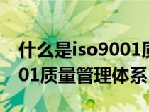 什么是iso9001质量管理体系（什么是iso9001质量管理体系）