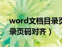 word文档目录页码出现乱码（word文档目录页码对齐）