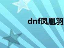 dnf凤凰羽直播（dnf凤凰羽）