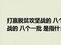 打赢脱贫攻坚战的 八个一批 是指什么内容（打赢脱贫攻坚战的 八个一批 是指什么）