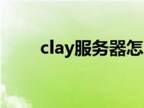 clay服务器怎么充值（clay服务器）
