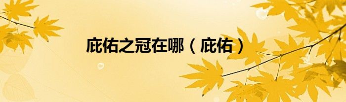 庇佑之冠在哪（庇佑）