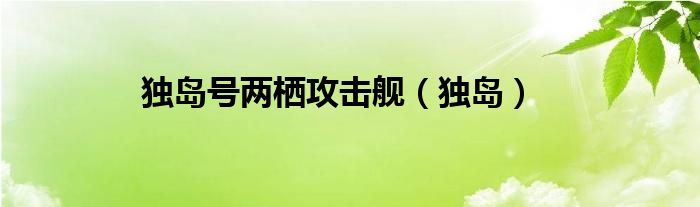 独岛号两栖攻击舰（独岛）