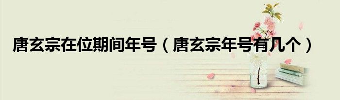 唐玄宗在位期间年号（唐玄宗年号有几个）