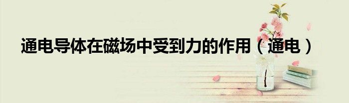 通电导体在磁场中受到力的作用（通电）