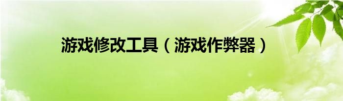 游戏修改工具（游戏作弊器）