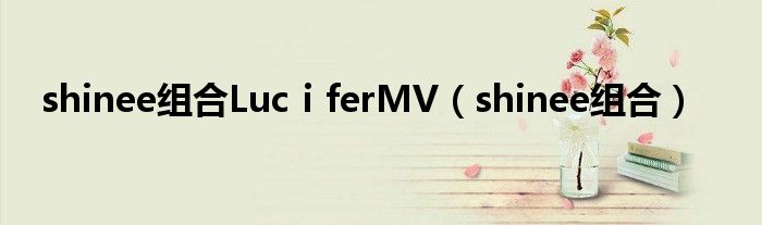shinee组合LucⅰferMV（shinee组合）