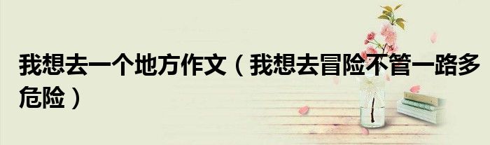 我想去一个地方作文（我想去冒险不管一路多危险）
