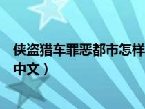 侠盗猎车罪恶都市怎样调成中文（侠盗猎车罪恶都市怎么调中文）