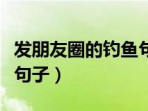 发朋友圈的钓鱼句子怎么写（发朋友圈的钓鱼句子）