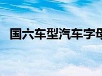国六车型汽车字母（国六用字母什么表示）