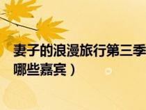妻子的浪漫旅行第三季的嘉宾（妻子的浪漫旅行第三季都有哪些嘉宾）