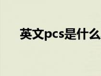 英文pcs是什么单位（pcs是什么单位）