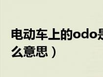 电动车上的odo是什么意思（车上的trip是什么意思）