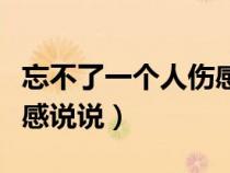 忘不了一个人伤感说说短句（忘不了一个人伤感说说）