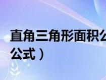 直角三角形面积公式怎么算（直角三角形面积公式）