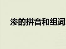 渗的拼音和组词结构（渗的拼音和组词）