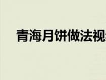 青海月饼做法视频教程（青海月饼做法）