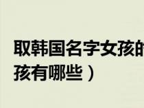 取韩国名字女孩的名字（最新韩国名字大全女孩有哪些）