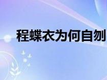 程蝶衣为何自刎（程蝶衣为什么要自刎）