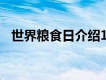 世界粮食日介绍100字（世界粮食日介绍）