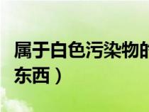属于白色污染物的是（属于白色污染的有哪些东西）
