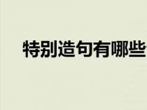 特别造句有哪些句子（特别造句有哪些）