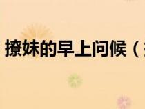撩妹的早上问候（撩妹早上好问候语正能量）