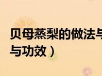 贝母蒸梨的做法与功效视频（贝母蒸梨的做法与功效）
