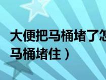 大便把马桶堵了怎么办妙招（如何解决大便把马桶堵住）