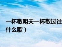 一杯敬明天一杯敬过往是什么歌（一杯敬朝阳一杯敬月光是什么歌）