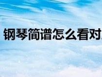 钢琴简谱怎么看对应琴键（钢琴简谱怎么看）