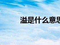 溢是什么意思（溢价是什么意思）