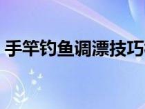 手竿钓鱼调漂技巧视频（手竿钓鱼调漂技巧）